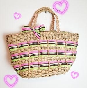 Large Woven Cottagecore Tote